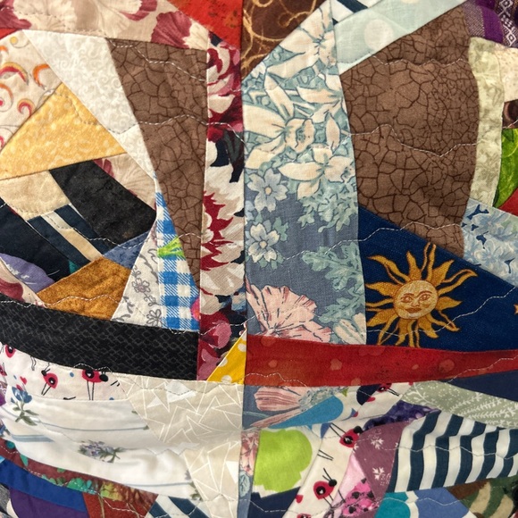 Colorful Patchwork Throw Pillow - Picture 3 of 5